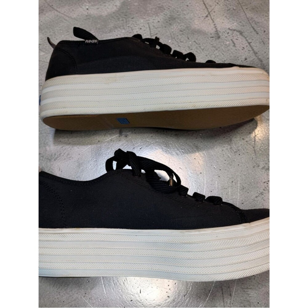 Keds Triple Up Platform Black Canvas Sneakers Dream Foam Lace Up Women's Sz 7 - Picture 4 of 8